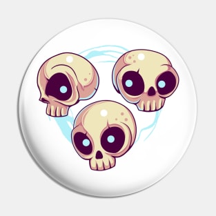 Kawaii Skull Pin