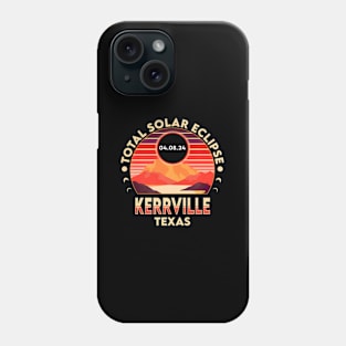 Kerrville Texas Eclipse 2024 Total Solar Eclipse Phone Case