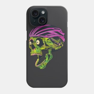 Bike Messenger Skull Illustration Phone Case