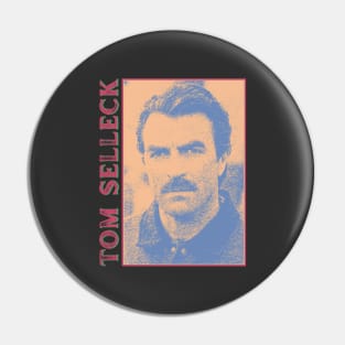 Retro Tom Seleck - Fanmade Pin