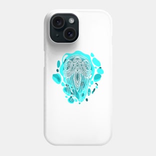 Decorative Jellyfish with Stamped Texture Phone Case