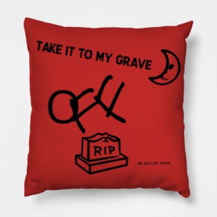 OFF RIP BLACK Pillow