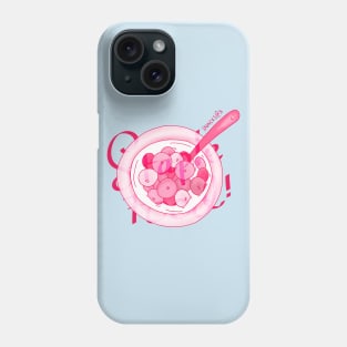 PINK Bowl of Cereal Phone Case