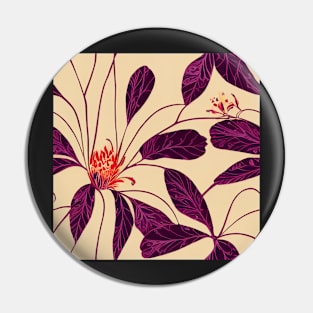 Beautiful Floral pattern, model 3 Pin