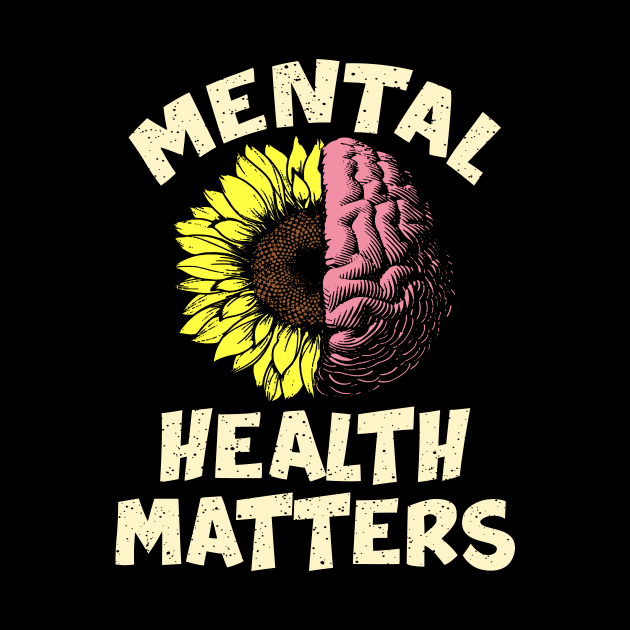 Mental Health Matters Gift Human Brain Illness Awareness by Xonmau