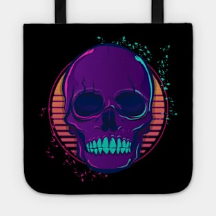 Skull & Sunset Retrowave Tote