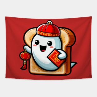 Lunar New Year Ghost On Toast Tapestry