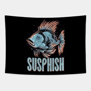 Susphish Crazy Fish Tapestry