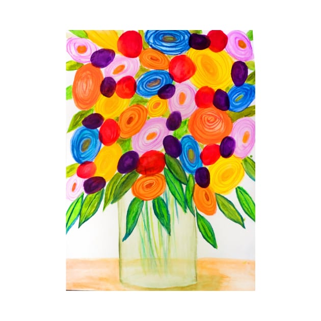 Bright Floral bouquet by redwitchart