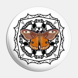 Butterfly and mandala II Pin