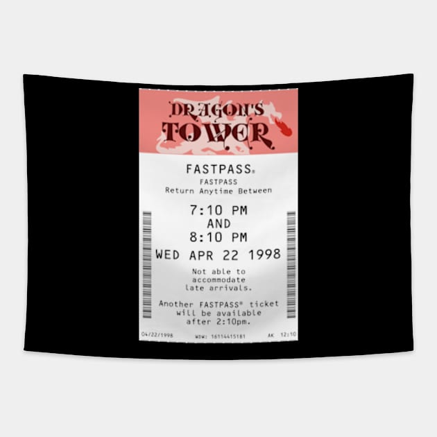 Dragon's Tower Fastpass Tapestry by Florida Project