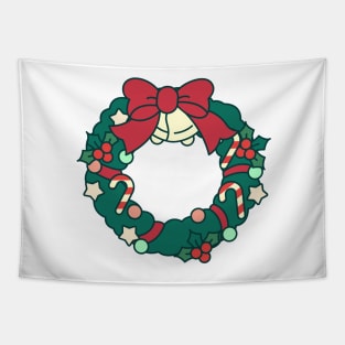 Christmas wreath Tapestry