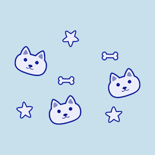 Dog + Star + Bone Blue T-Shirt