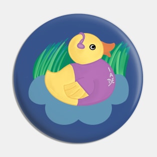 Chronically Quackers - Vivian the Deaf Duck Pin