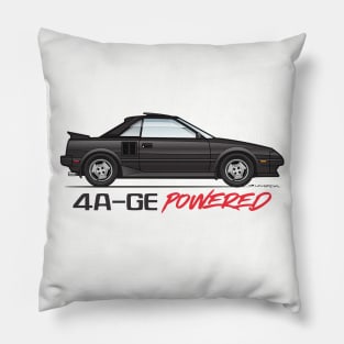 Powered-Black Pillow