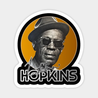 Retro Lightnin Hopkins Gold Tribute Magnet