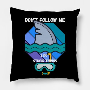 Diving With Sharks Pillow