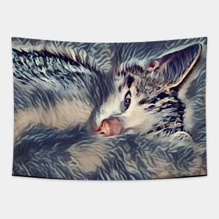 Soft Soft Lunapic Kitten Cloud Tapestry