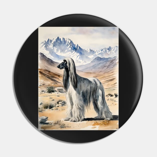 Afghan Hound Pin by ArtShare