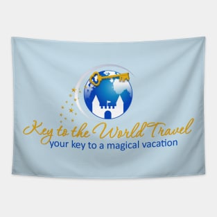 KTTW Logo Blue Tagline Tapestry