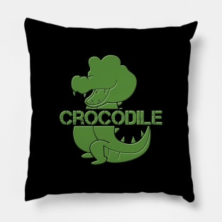 Crocodile Retro Pillow