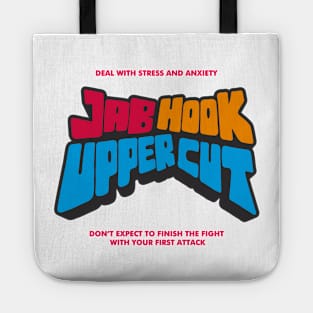 Jab Hook Upper Cut word lettering art Tote