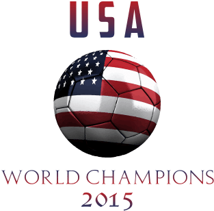 USA Womens Soccer World Champions 2015 Magnet