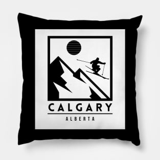 Calgary ski - Alberta Canada Pillow