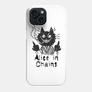 alice in chains and the bad cat Phone Case