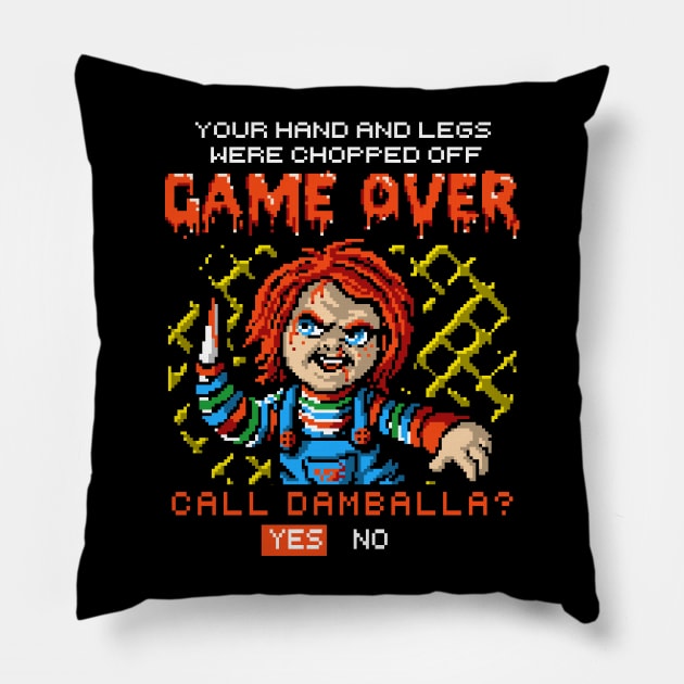 GAME OVER - Call Damballa? Pillow by Punksthetic