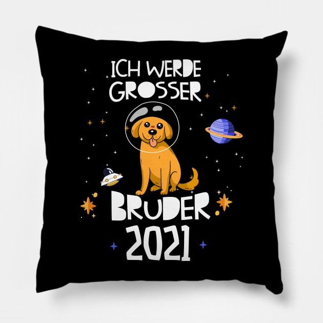 Großer Bruder 2021 Astronauten Hund Planeten Pillow by alpmedia