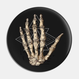 Skull Palmistry Pin