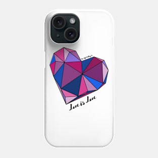 Love is Love (Black) Phone Case