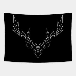 Geometric Deer Tapestry