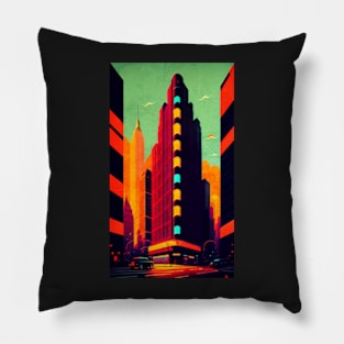 New York Street Pillow