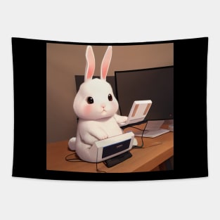 Multi Tasking Bunny Tapestry