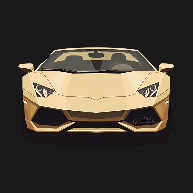 Beige lamborghini by carshirts 