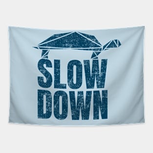 Slow Down Funny Cool Turtle Keep Calm No Stress Office Gift Tapestry