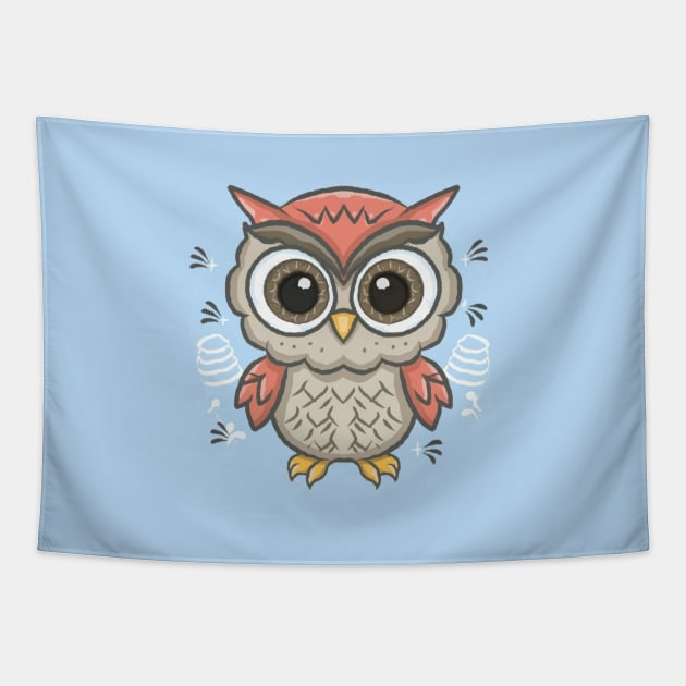 Cute Owl Tapestry by Signum