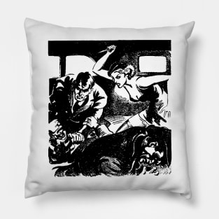 Knife - Vintage Illustration Pillow