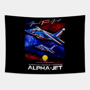 Alpha Jet Patrouille de France Advanced Trainer Aircraft Tapestry