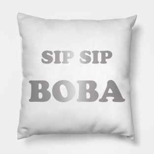 Sip Sip Boba in Silver Pillow