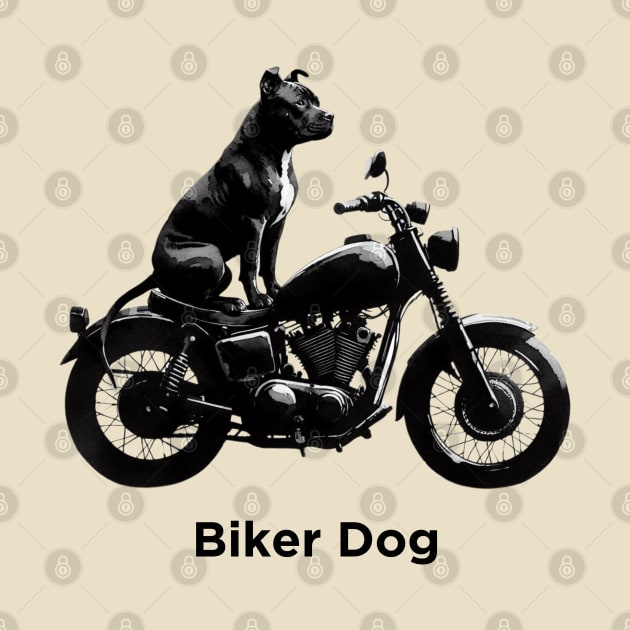 Biker Dog Pit Bull by ZogDog Pro