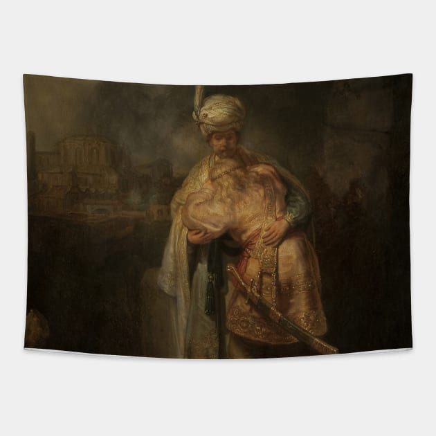 David and Jonathan by Rembrandt Tapestry by Classic Art Stall