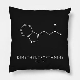 Dimethyltryptamine / DMT Molecular Structure in Black Pillow