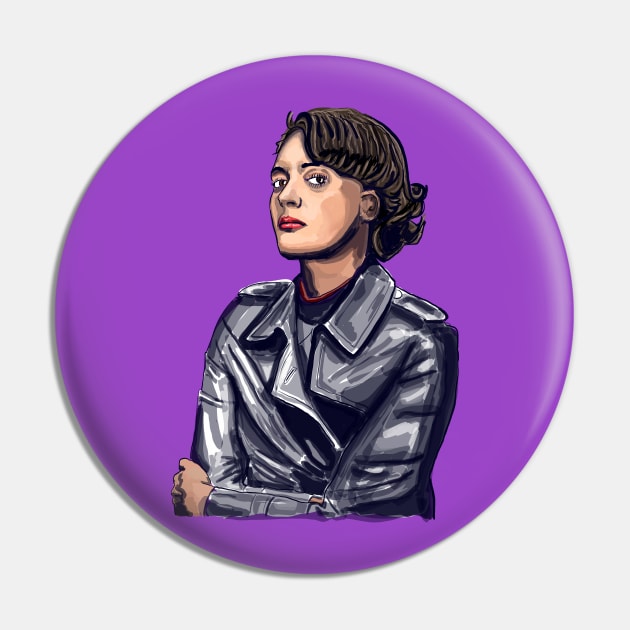 Fleabag portrait 'Gaze' - Phoebe Waller Bridge Pin by SmerkinGherkin