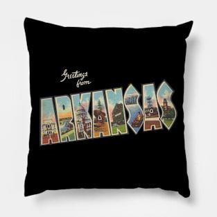 Greetings from Arkansas Pillow