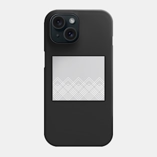 Geometric abstract - gray and white. Phone Case