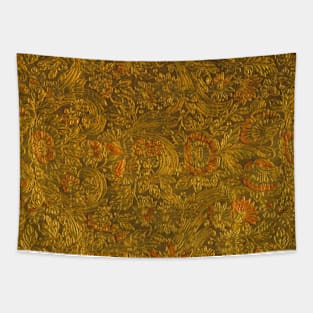 Vintage Allover Embossed Floral Pattern Tapestry