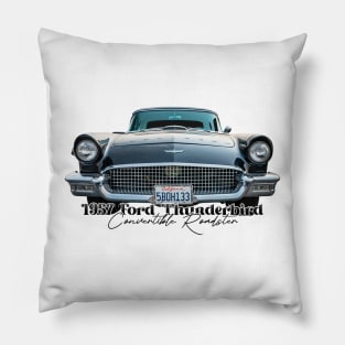 1957 Ford Thunderbird Convertible Roadster Pillow